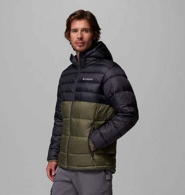 Men's Buck Butte II Hooded Insulated Jacket, Color: Stone Green, Shark, image 12