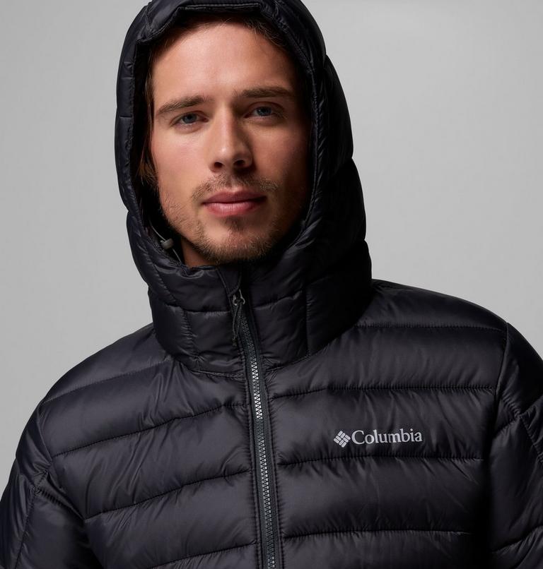 Chaqueta aislante con capucha Buck Butte II para hombre, Color: Stone Green, Shark, image 6