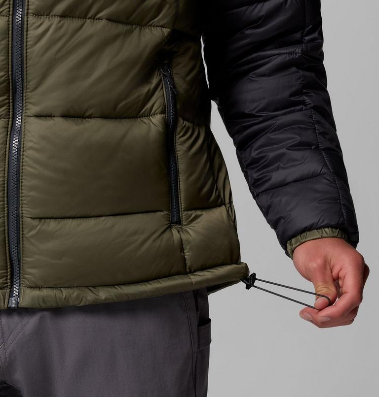 Chaqueta aislante con capucha Buck Butte II para hombre, Color: Stone Green, Shark, image 7
