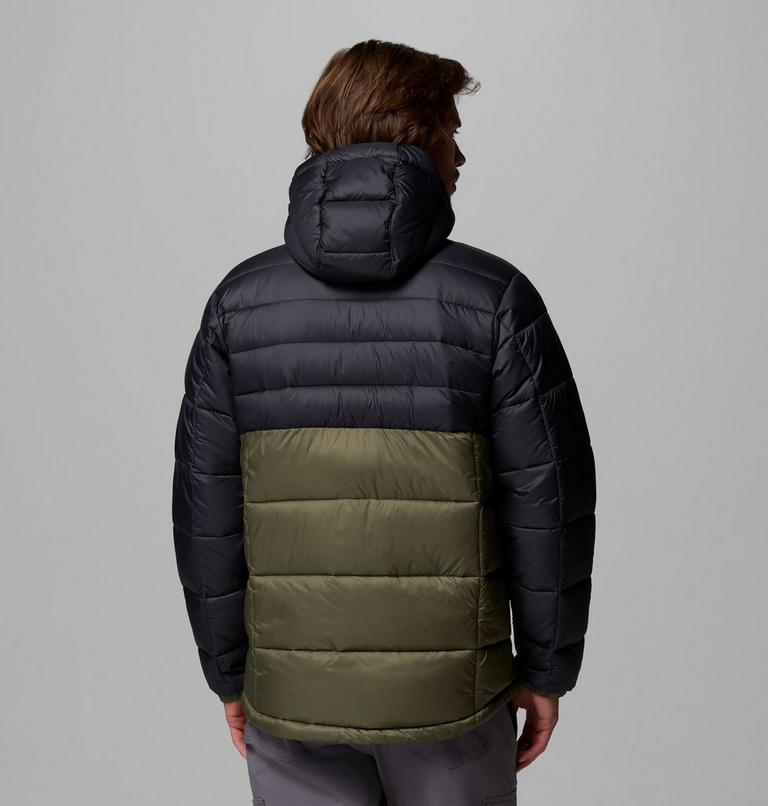 Chaqueta aislante con capucha Buck Butte II para hombre, Color: Stone Green, Shark, image 3