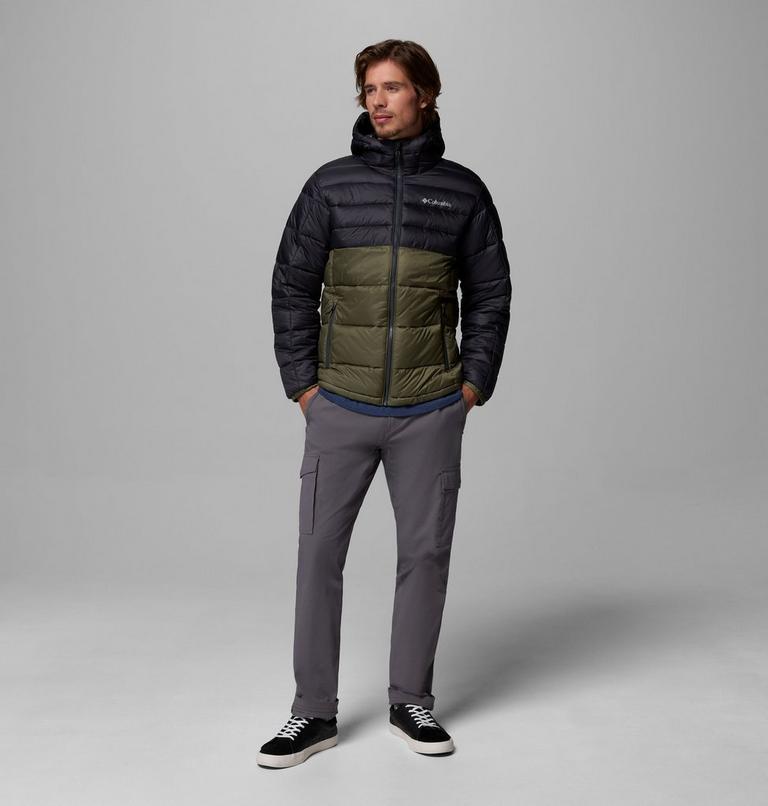 Chaqueta aislante con capucha Buck Butte II para hombre, Color: Stone Green, Shark, image 2