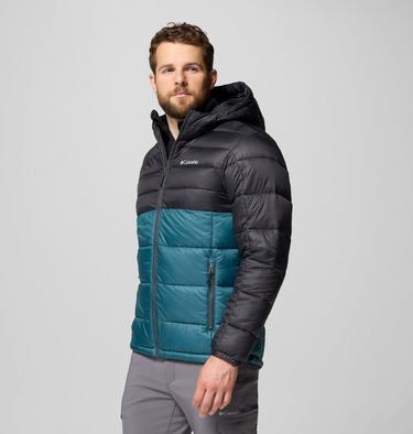 Men's Buck Butte II Hooded Insulated Jacket, Color: Everblue, Shark, image 8