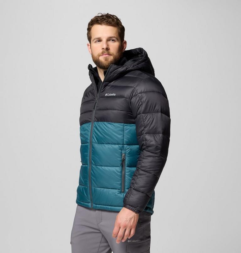 Men's Buck Butte II Hooded Insulated Jacket, Color: Everblue, Shark, image 4