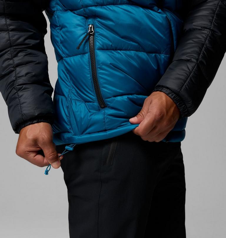 Men's Buck Butte II Hooded Insulated Jacket, Color: Phoenix Blue, Black, image 7