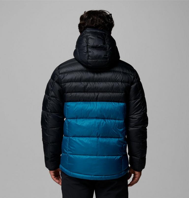 Men's Buck Butte II Hooded Insulated Jacket, Color: Phoenix Blue, Black, image 3
