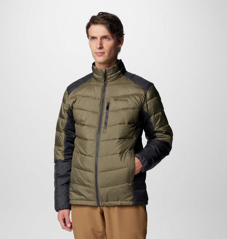 Men's Labyrinth Loop II Insulated Jacket, Color: Stone Green, Shark, image 4