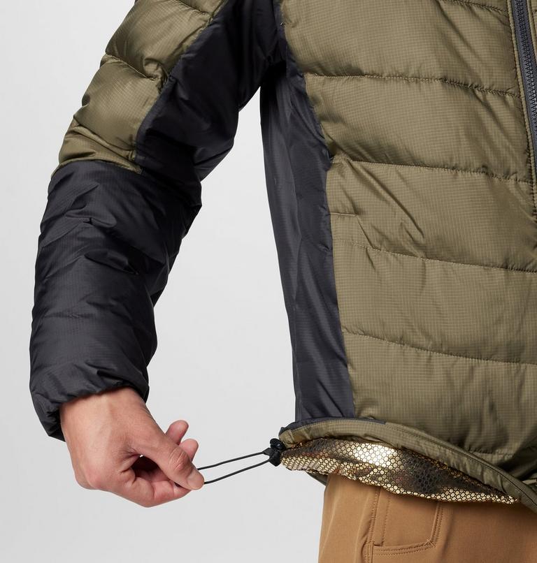 Men's Labyrinth Loop II Insulated Jacket, Color: Stone Green, Shark, image 7