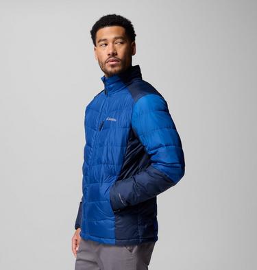Veste Isolée Labyrinth Loop II Homme, Color: Mountain Blue, Collegiate Navy, image 4