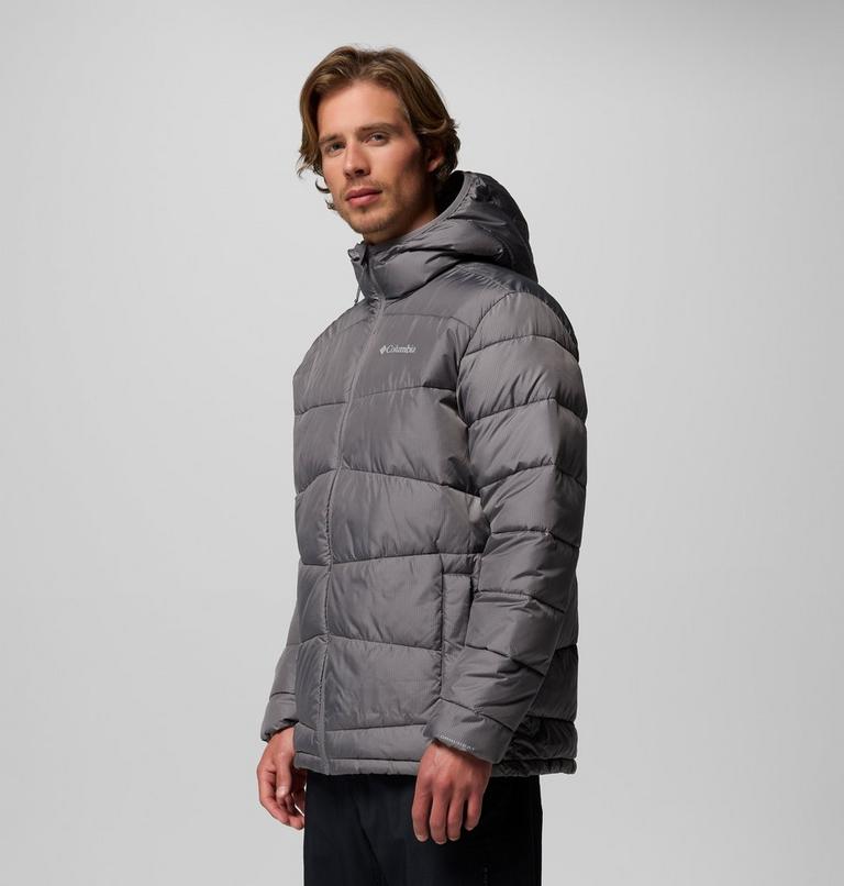 Men's Fivemile Butte II Hooded Puffer Jacket, Color: City Grey, image 4