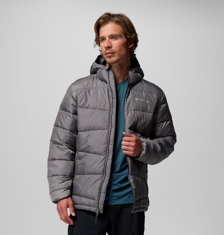 Men's Fivemile Butte II Hooded Puffer Jacket, Color: City Grey, image 5