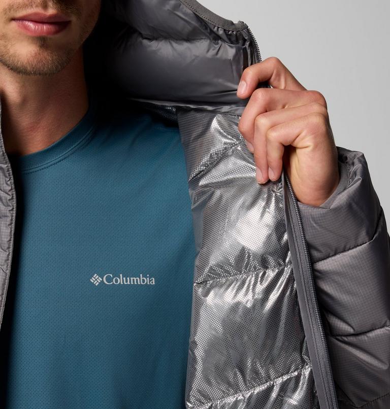 Men's Fivemile Butte II Hooded Puffer Jacket, Color: City Grey, image 6