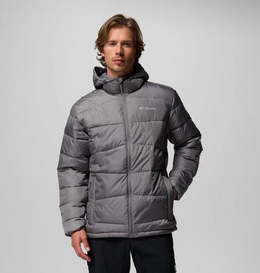 Chaqueta acolchada con capucha Fivemile Butte II para hombre, Color: City Grey, image 5