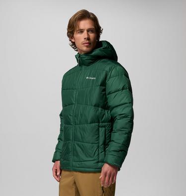 Men's Fivemile Butte II Hooded Puffer Jacket, Color: Rain Forest, image 8