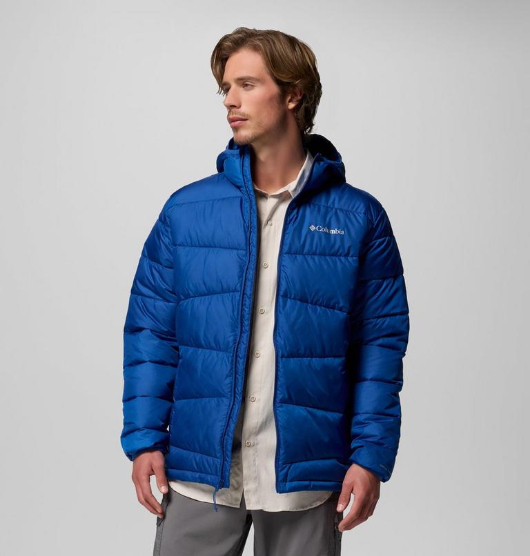 Men's Fivemile Butte II Hooded Puffer Jacket, Color: Mountain Blue, image 5