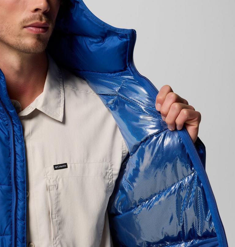 Men's Fivemile Butte II Hooded Puffer Jacket, Color: Mountain Blue, image 6