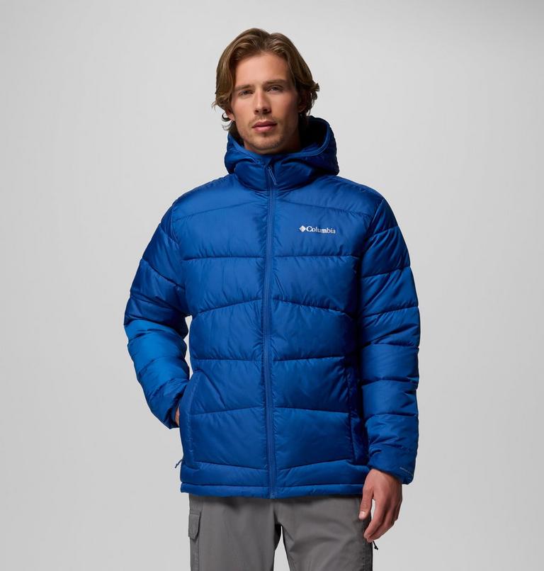 Men's Fivemile Butte II Hooded Puffer Jacket, Color: Mountain Blue, image 1