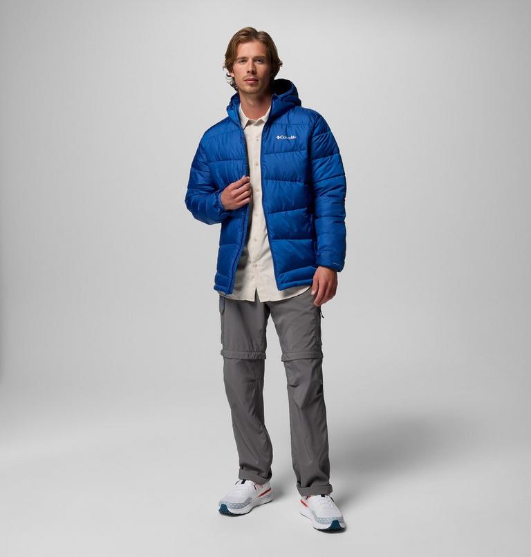 Men's Fivemile Butte II Hooded Puffer Jacket, Color: Mountain Blue, image 2