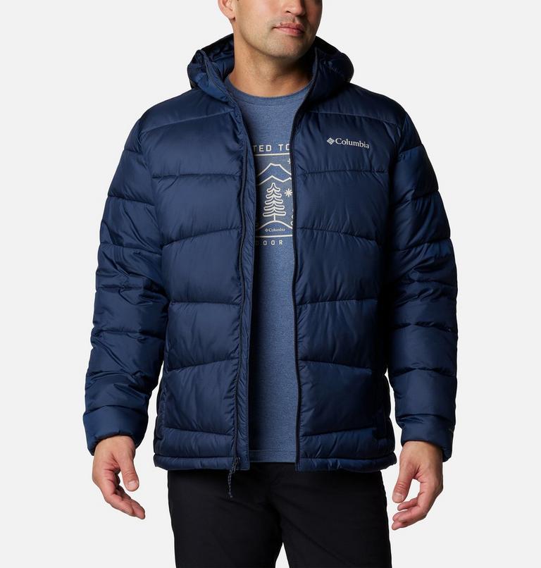 Men's Fivemile Butte II Hooded Puffer Jacket, Color: Collegiate Navy, image 1