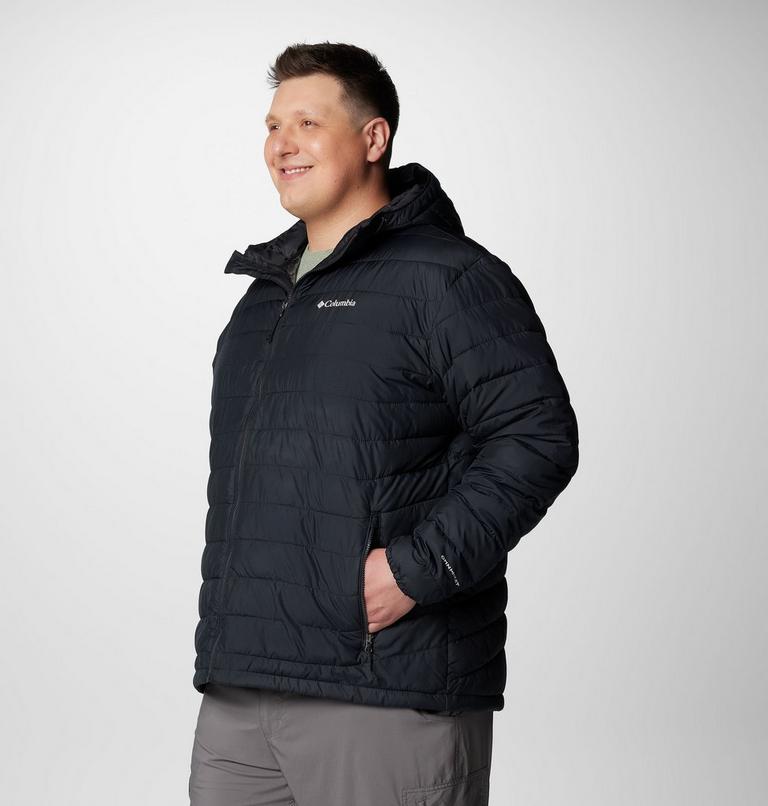 Men's Powder Lite II Hooded Insulated Jacket - Extended Size, Color: Black, image 4
