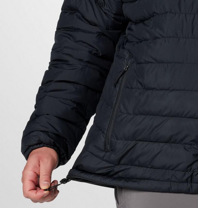Men's Powder Lite II Hooded Insulated Jacket - Extended Size, Color: Black, image 8