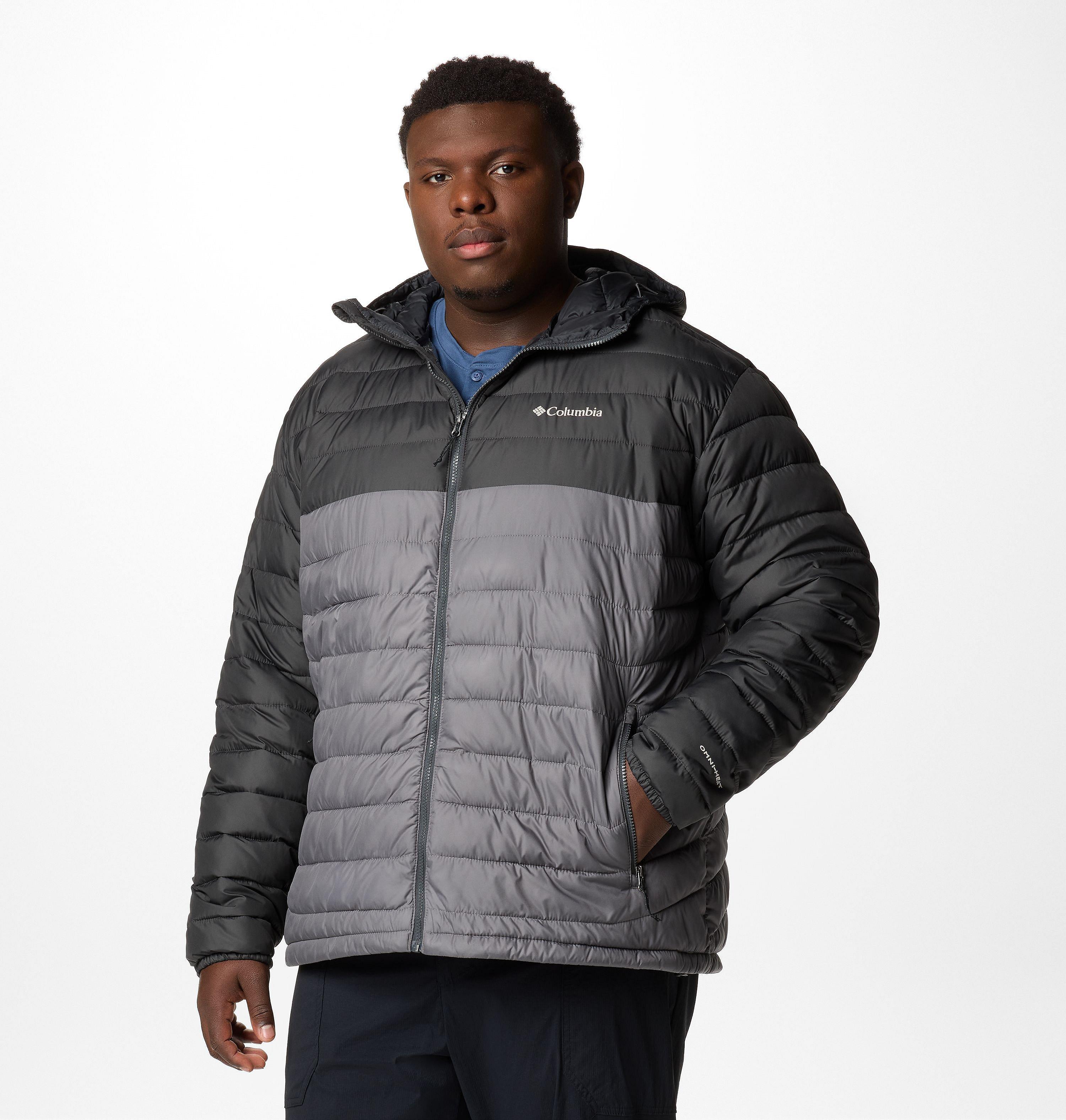 Men's Powder Lite II Hooded Jacket - Big | 023 | 1X 4