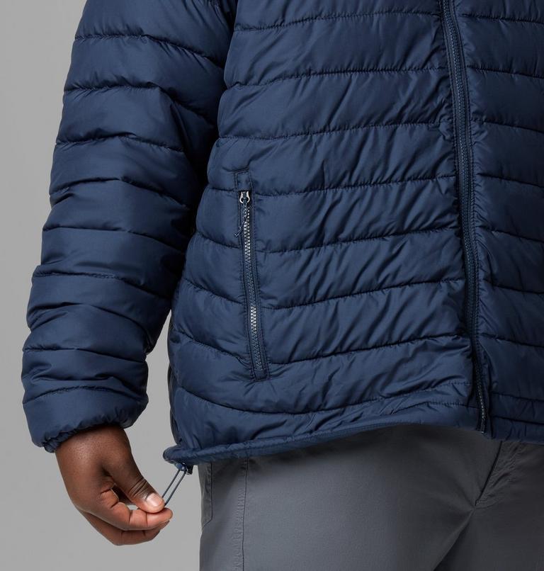 Men's Powder Lite II Hooded Insulated Jacket - Extended Size, Color: Collegiate Navy, image 7