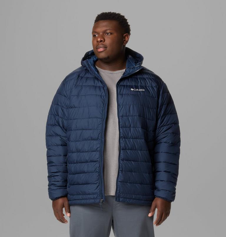 Men's Powder Lite II Hooded Insulated Jacket - Extended Size, Color: Collegiate Navy, image 8