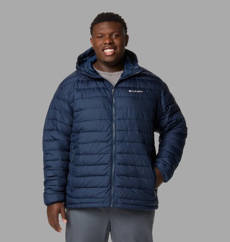 Men's Powder Lite II Hooded Insulated Jacket - Extended Size, Color: Collegiate Navy, image 1