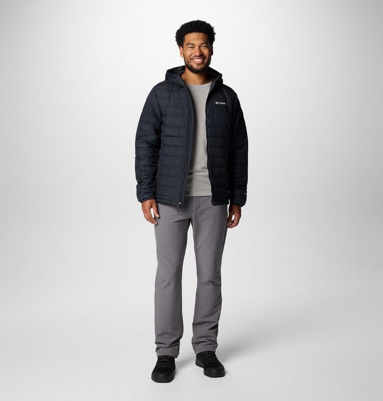 Men’s Powder Lite II Hooded Insulated Jacket, Color: Black, image 3
