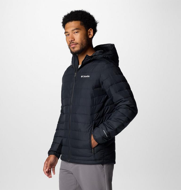 Men’s Powder Lite II Hooded Insulated Jacket, Color: Black, image 4