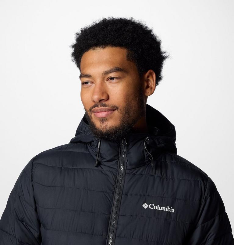 Men’s Powder Lite II Hooded Insulated Jacket, Color: Black, image 5