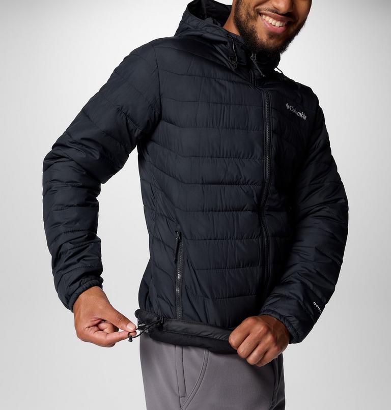 Men’s Powder Lite II Hooded Insulated Jacket, Color: Black, image 6