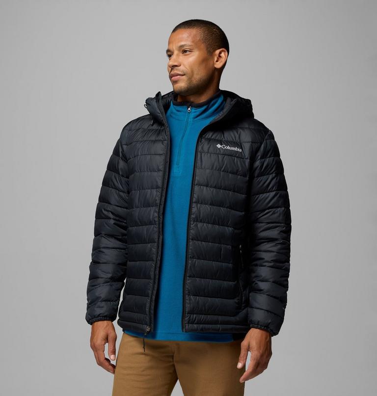Men&rsquo;s Powder Lite II Hooded Insulated Jacket, Color: Black Ripstop, image 5