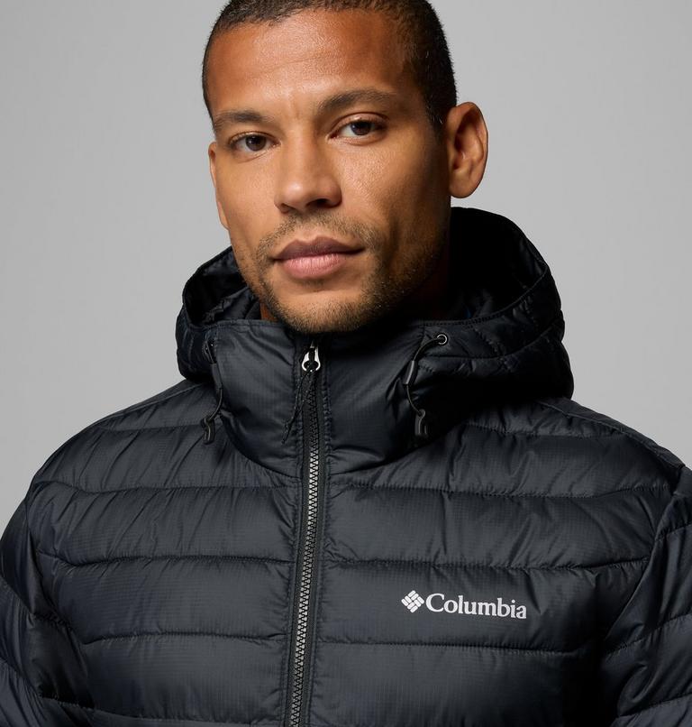 Men&rsquo;s Powder Lite II Hooded Insulated Jacket, Color: Black Ripstop, image 7