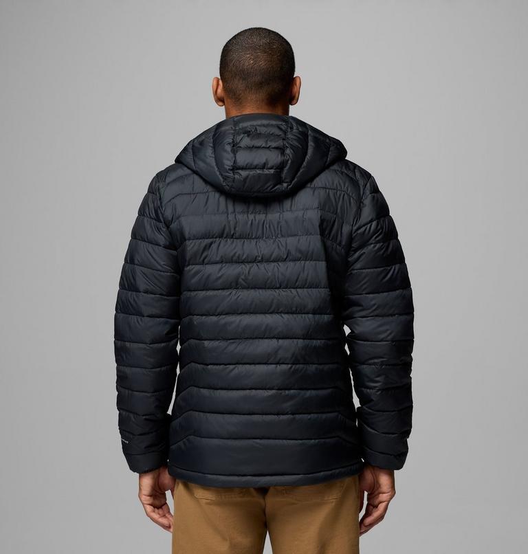 Men&rsquo;s Powder Lite II Hooded Insulated Jacket, Color: Black Ripstop, image 3