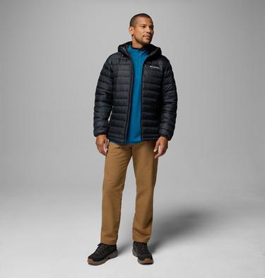 Men&rsquo;s Powder Lite II Hooded Insulated Jacket, Color: Black Ripstop, image 8