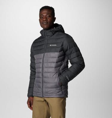 Veste Isolée à Capuche Powder Lite II Homme, Color: City Grey, Shark, image 28