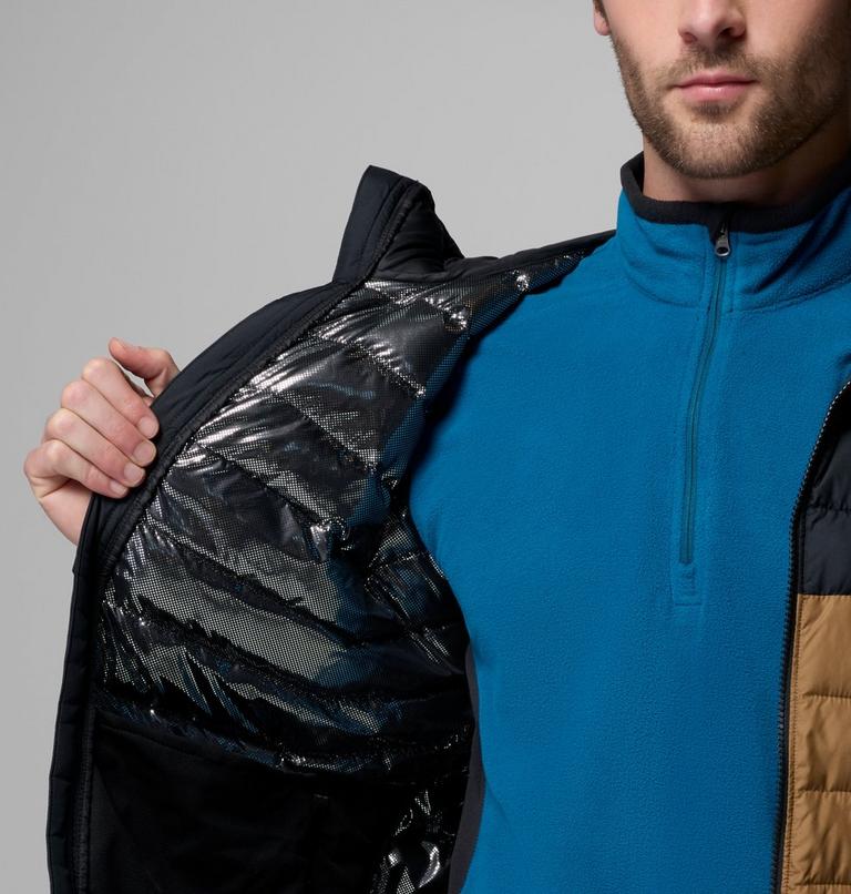 Men&rsquo;s Powder Lite II Hooded Insulated Jacket, Color: Delta, Black, image 6