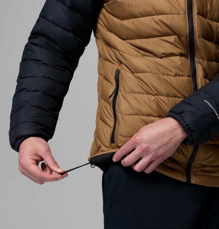Men&rsquo;s Powder Lite II Hooded Insulated Jacket, Color: Delta, Black, image 8