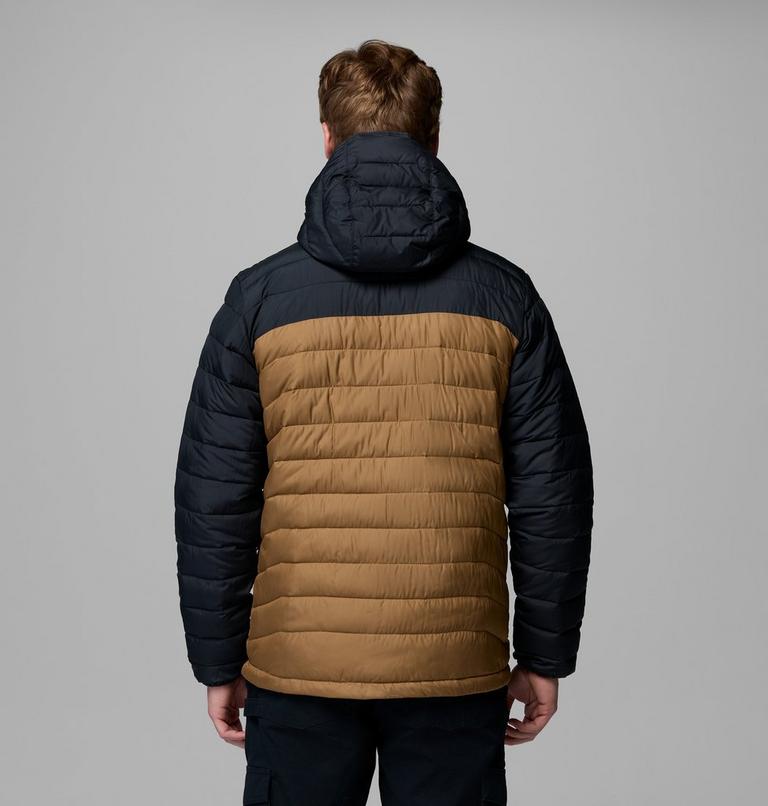 Men&rsquo;s Powder Lite II Hooded Insulated Jacket, Color: Delta, Black, image 3