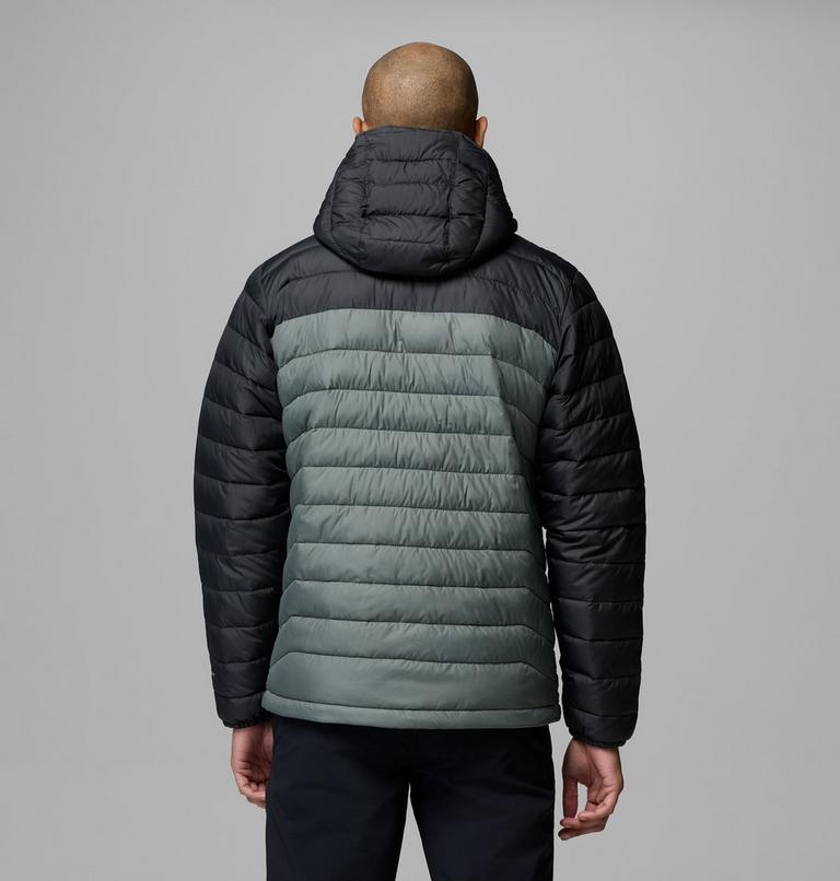 Men&rsquo;s Powder Lite II Hooded Insulated Jacket, Color: Sedona Sage, Shark, image 3