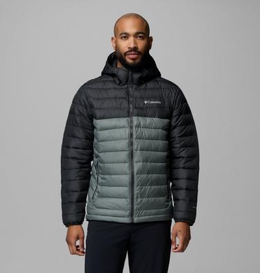 Men&rsquo;s Powder Lite II Hooded Insulated Jacket, Color: Sedona Sage, Shark, image 11