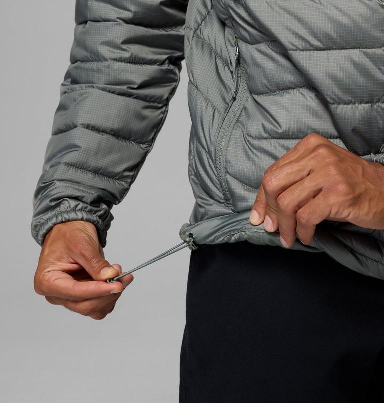 Men&rsquo;s Powder Lite II Hooded Insulated Jacket, Color: Sedona Sage Ripstop, image 7