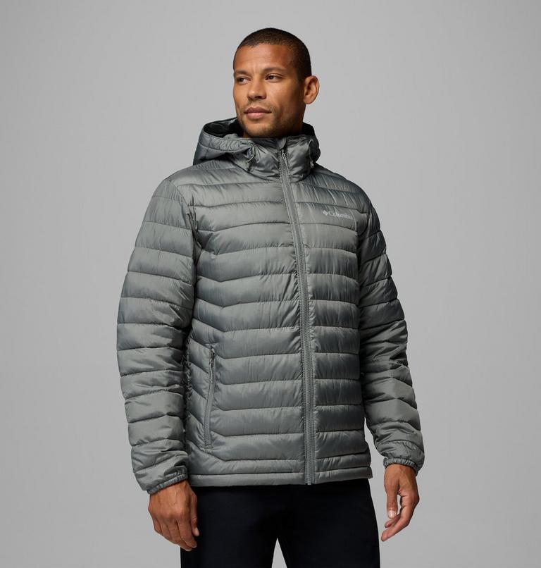 Men&rsquo;s Powder Lite II Hooded Insulated Jacket, Color: Sedona Sage Ripstop, image 1