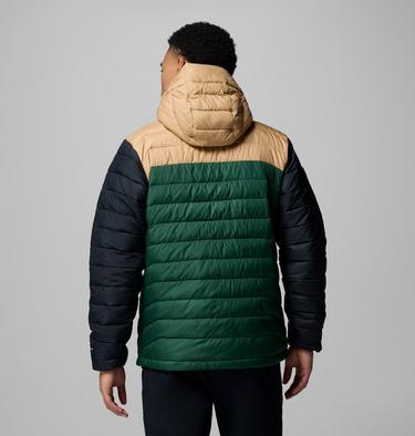 Veste Isolée à Capuche Powder Lite II Homme, Color: Rain Forest, Canoe, Black, image 11