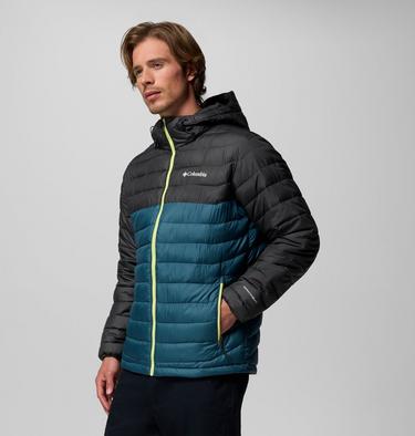 Veste Isolée à Capuche Powder Lite II Homme, Color: Everblue, Shark, image 8