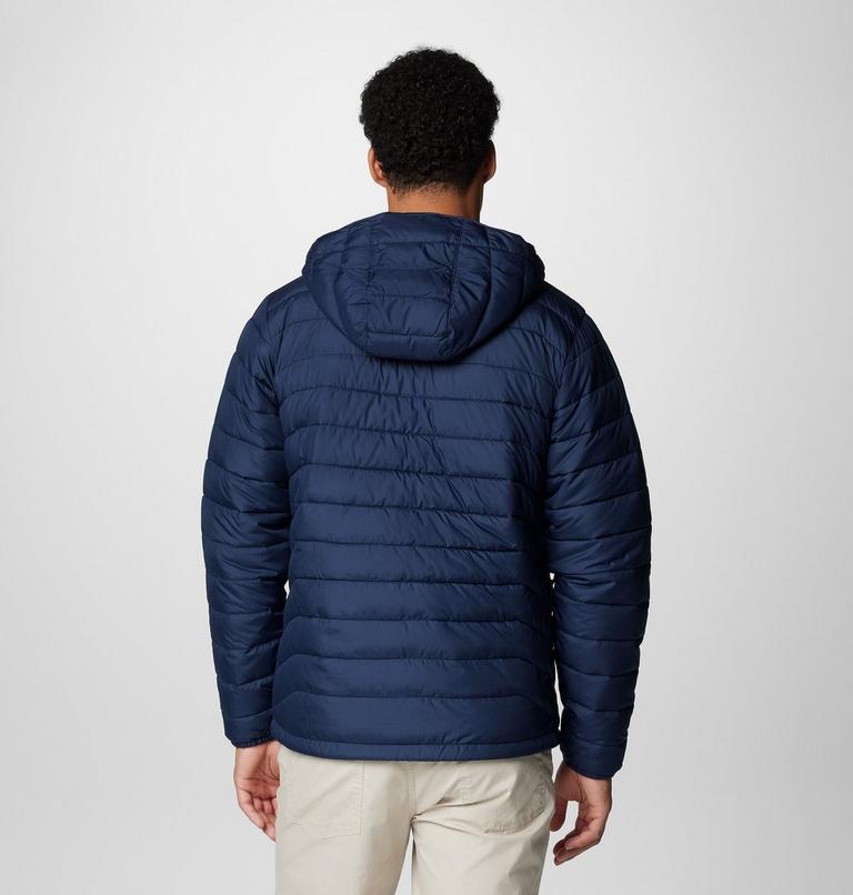 Men’s Powder Lite II Hooded Insulated Jacket, Color: Collegiate Navy, image 2