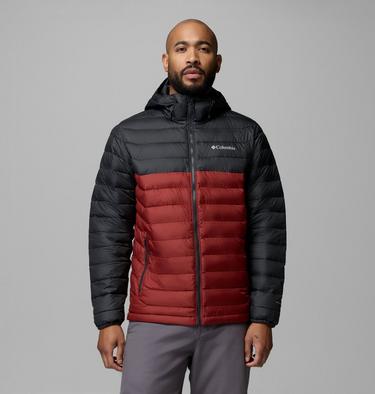 Men&rsquo;s Powder Lite II Hooded Insulated Jacket, Color: Red Oxide, Shark, image 9