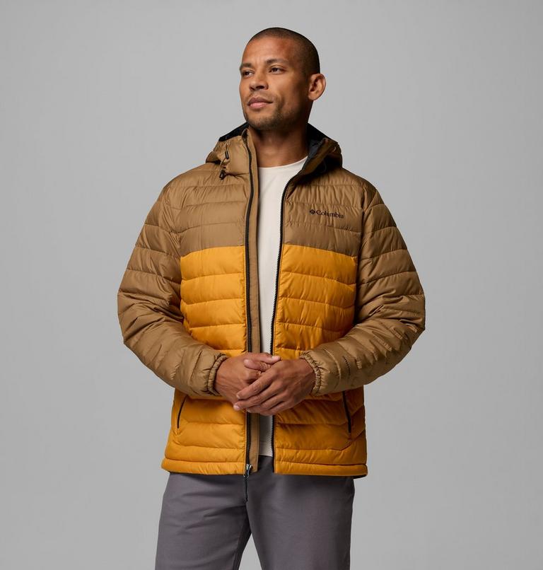 Men&rsquo;s Powder Lite II Hooded Insulated Jacket, Color: Squash, Delta, image 5