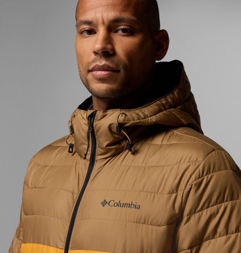 Men&rsquo;s Powder Lite II Hooded Insulated Jacket, Color: Squash, Delta, image 7